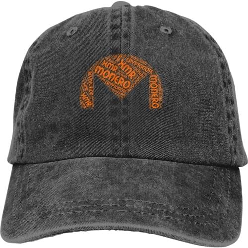 Pure Color Dad Hats Monero XMR Revolution Block Chain Womens Hat Sun Visor Baseball Caps Bitcoin Cryptocurrency Meme Peaked Cap