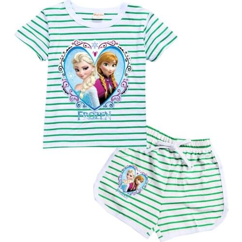 Disney Children Clothing Set Boys Summer Frozen T Shirt +Pant 2pcs Sport Suit Toddler Baby Suit Casual Fashion