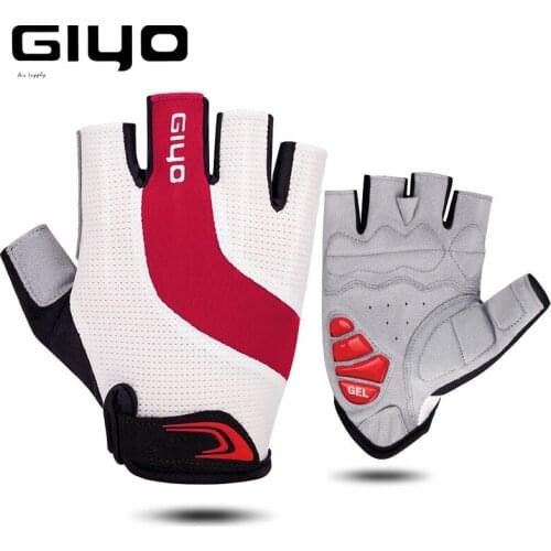 Cool Anti-slip Anti-shock Cycling Gloves Half Finger Gel Lycra Breathable Bicycle Hand Wear for Riding Beginner Advanced Cyclist