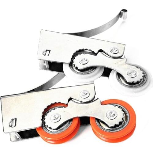 1pc Wardrobe sliding door cam wheel glass partition wooden door bathroom twin wheel track roller double concave wheel
