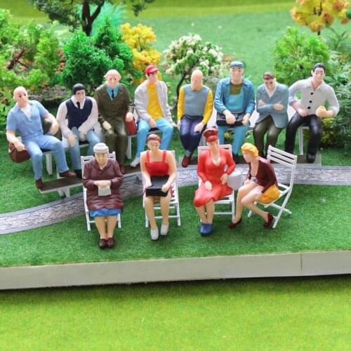 100 Pcs Model Building People Crafts Painted Simulation Sand Diy 1:150 People Model Color Toys Plastic Model Accessories Ta M8P9