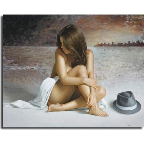 DIY 40X50 Oil Painting By Numbers Naked woman paint by numbers On Canvas Home Decor Digital Painting chrismas