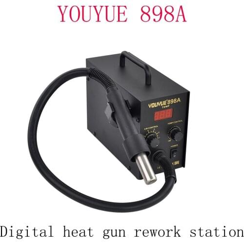 Non-Lead Smart Soldering Station Air Pump Soldering Station with Digital Display for Mobile Phone Repairing UYUE 898A