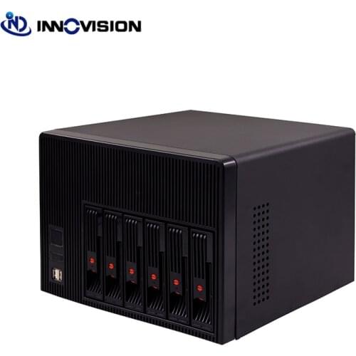 2020 New high quality 6bays NAS storage case hot swap server chassis with 6gb sata backplane