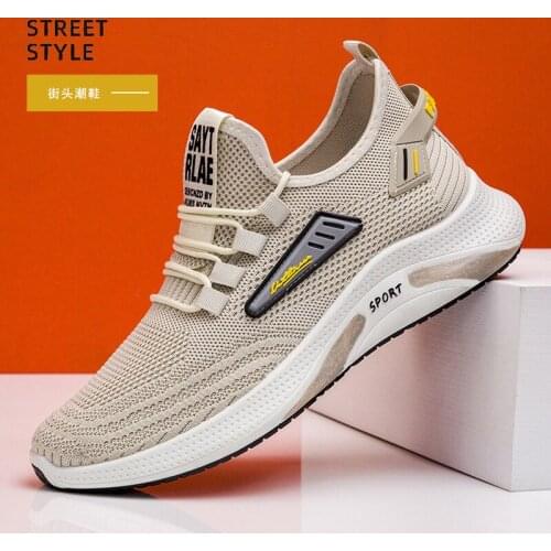 New fashion outdoor sports mens shoes Korean version of fashion trend shoes outdoor breathable sneakers casual running shoes