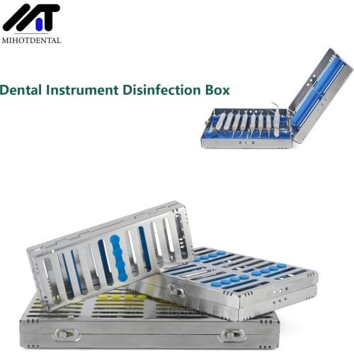 New Style Stainless Steel Dental Sterilization Cassette Rack Tray Stand Autoclavebale Disinfection Holder Box Surgical Instrumen