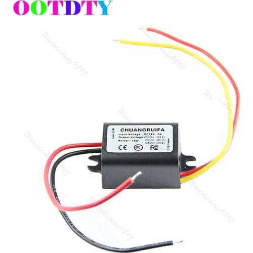 OOTDTY 3V 3A 15W Power Supply Module Waterproof DC/DC Converter 12V APR19_35