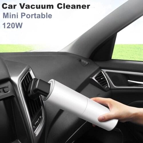 Mini Car Vacuum Cleaner Portable Handheld Dust Cleaning 120W Auto Interior Care Detailing Wired Vacuum Cleaner