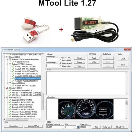 RIOOAK Mileage Correction Software MTool Lite 1.27 Version Mileage Programmer work to Adjust the Mileage Change of Cars
