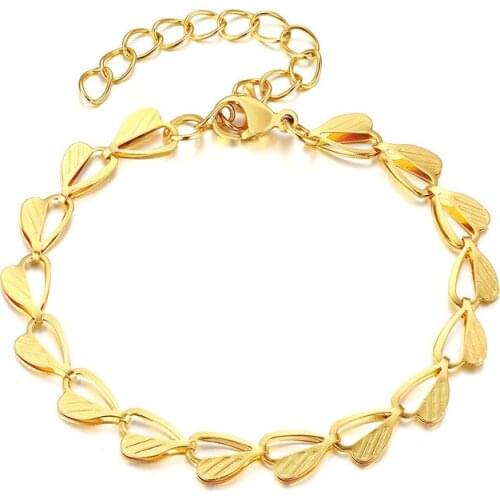 Simple Stainless Steel Necklace For Women Lovers Gold Leaf Chain Choker Necklace Jewelry Chic Collares For Friendship Jewelry