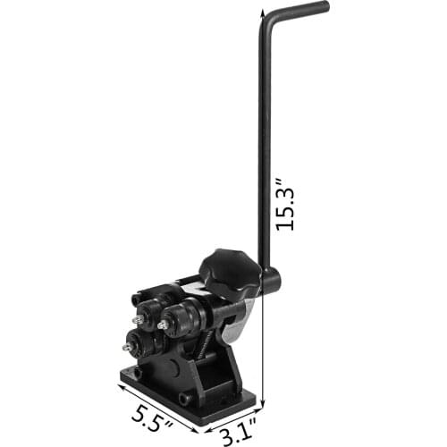 Manual Plate Steel Ring Bender Tube Aluminum Copper Steel Bender 13-1/2inch Single Pinch Portable