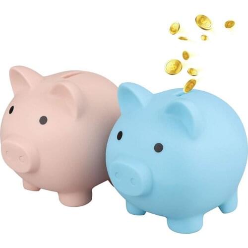 Cute Piggy Bank Plastic Pig Money Bank Coin Box Lovely Gifts Adults Unbreakable Piggy Bank Pig Money Box Coin Bank Saving Coin