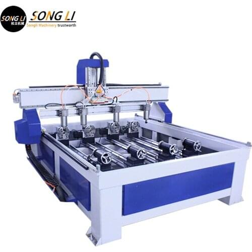 Songli 1300mm*2500mm single head four rotating axis cnc studio control card advertising/wood cnc router