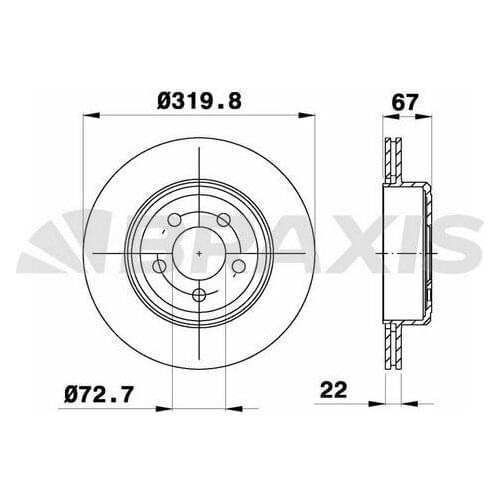 BRAKE DİSKİ BACK CHRYSLER 300C 0412 DODGE CHALLENGER 4779209AB