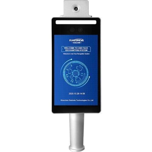 Door Access Control 8 Inch WIFI Smart Time Attendance Face Recognition Temperature Measurement Solution