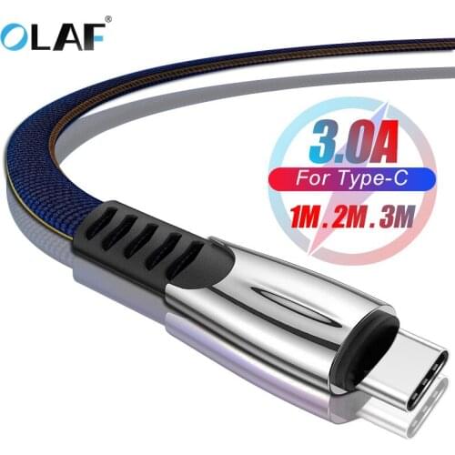 USB Type C Cable For Samsung S10 S9 S8 A50 Xiaomi Redmi Note 7 mix 2s Fast Charging USB-C Charger Mobile Phone USBC Type-C Cable