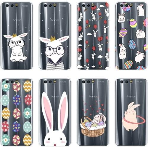 Back Cover For Huawei Honor 7 8 9 10 Lite Silicone Easter Rabbit For Huawei Honor 10 9 8 8X MAX 7 7S 7X 7A 7C Pro Phone Case