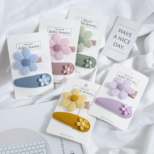 MueRaa Lovely Children Girls Flower BB Hair Clips Hairpins Korean Style Cute Sweet Kids Princess Hair Accessories Hairgrips