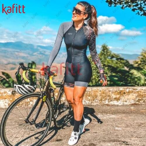 Kafitt female cycling overalls fietskleding dames pièces de velor mountainbike clothing cycling jersey female short sets shirt