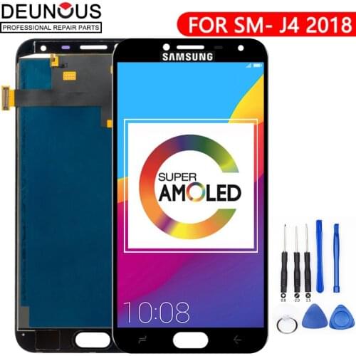 For J400 AMOLED LCD For Samsung Galaxy J4 J400 J400F J400G/DS SM-J400F LCD Display Touch Screen Digitizer Assembly Replacement