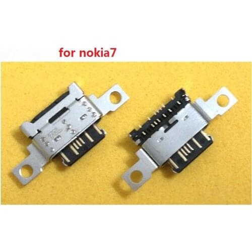 10PCS For Nokia X6 TA-1099 Micro USB Charging Port Dock Plug Connector Charge Flex Cable Part