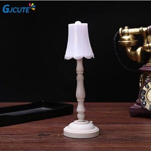 2021 Miniature Floor Lamp LED Light Dollhouse Furniture Toy For Dollhouse Decals 1:12 Dollhouse