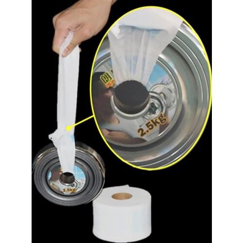 5 Rolls Disposable Neck Ruffled Paper Strips 100 Strips/ Roll