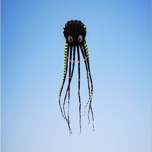Free shipping high quality new 8m large octopus kites adults kite flying reel ripstop nylon kevlar paragliding outdoor toys