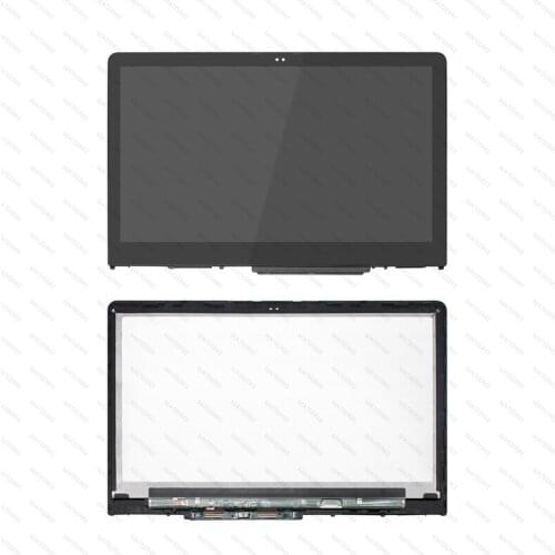 For HP Pavilion X360 15-BR011TX 15-BR011UR 15-br000 15-br100 FHD LCD Touch Screen Assembly +Bezel