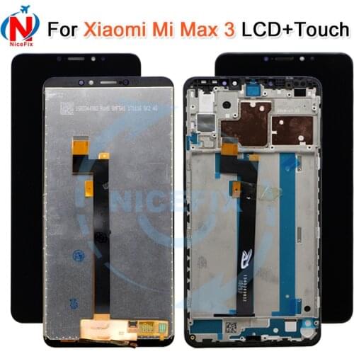 For Xiaomi Mi Max 3 LCD Display+Touch Screen New Digitizer Glass Panel Replacement Lcd For Xiaomi Mi Max 3 2160X1080 6.9inch