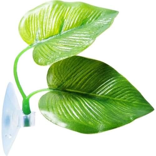 Artificial Water Grass Lifelike Leaf Fish Tank Decor Water Plant Decoration Wall Suction Simulation Grass Aquarium Landscaping