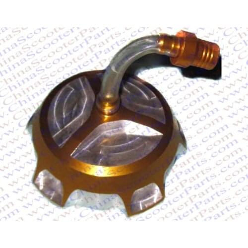 CNC Aluminum Alloy Gas Fuel Tank Cap Cover Dirt Pit Bike ATV Parts Golden