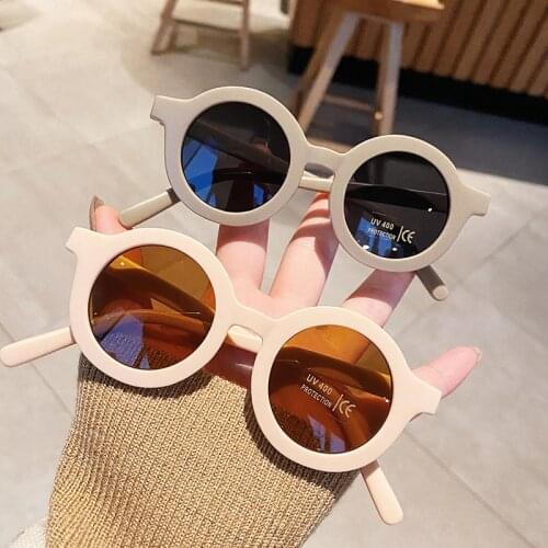 Fashion Round Kids Sunglasses Boys Girls 2021 New Colorful Sun Glasses Vintage Cute Children Eyewear Lentes De Sol