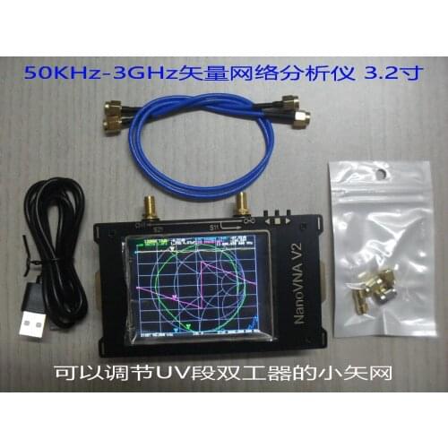 Nanovna-v2 Vector Network Analyzer 3.2 Inch 50k-3g Antenna Debugging UV Segment Duplexer