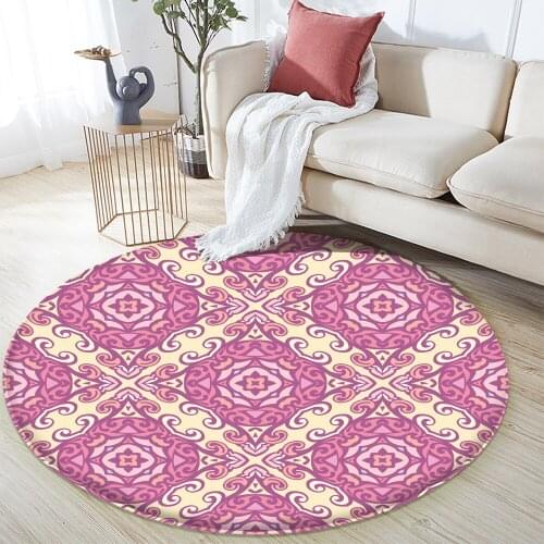 Alfombra Nonslip Mandala Style Colorful Floral Pattern Rug Floor Mat Bathroom Living Room Bedroom Carpet Decor Rugs tapis salon