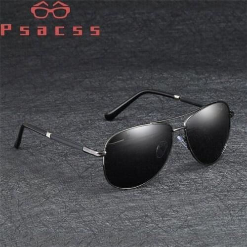 Psacss Classic Pilot Polarized Sunglasses Men Women High Quality Alloy Frame Vintage Brand Designer Sun Glasses Driving Fishing