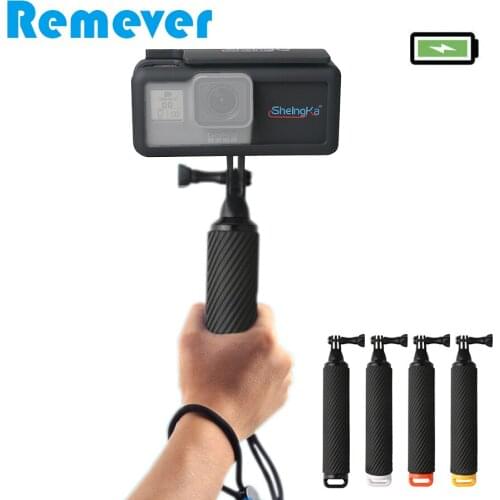 Handheld Floaty Buoyancy Selfie Stick Monopod with 2300mAH External Battery Power Bank Case for GoPro Hero 5 6 7Black Camera