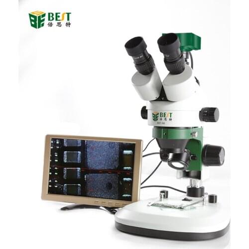7-45X continuous zoom trinocular stereo microscope micromirror USB microbial magnification digital video microscope
