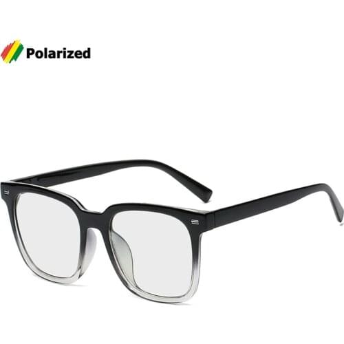 JackJad Polarized TR90 Discolor Lens Photochromic Sunglasses For Day Night Brand Design Anti Blue Eyewear Frame Sun Glasses 803