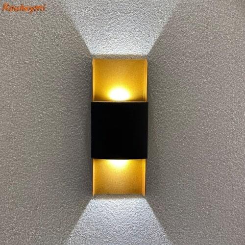 Outdoor wall lamp led Creative Sand Gold 10W Porch IP65 Home Modern Aluminium Baking wall sconce indoor garden lights outdoor