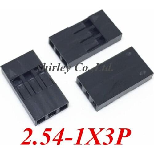 1000pcs/lot 1X3P Dupont Shell /plug, jumper Wire Cable Dupont Housing 1*3Pin, Pitch:2.54MM/0.1inch MZSMDZ03