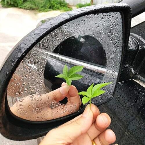 2PCS Rainproof Car Rearview Mirror Waterproof Anti Fog Rain Proof Coating PET Film Covers rain blades sticker