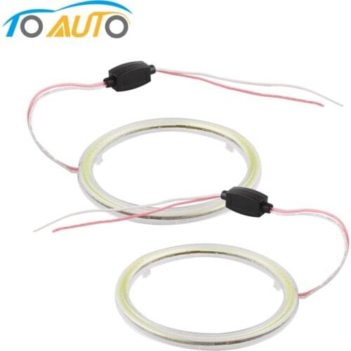 2pcs COB Halo Ring Bulb Car LED Angel Eyes Light Daytime Running Headlight Lamp 12V 60MM 70MM 80MM 90MM 100MM 110MM 120MM