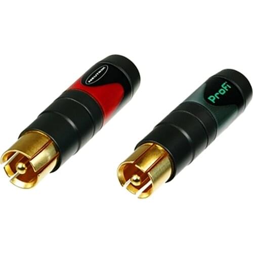 2pcs Original authentic Swiss neutrik NP2C-B RCA Plug Cable Connectors for Speaker Audio for audio cables