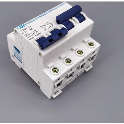 2P 20A MTS Dual power switch Manual transfer switch Circuit breaker MCB 50HZ/60HZ 400