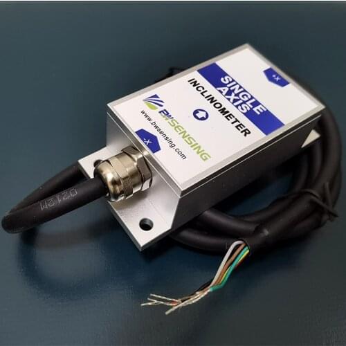 BWK210 Tilt Angle Sensor Single Axis Inclinometer with Accuracy 0.2 Degree Resolution 0.02 Degree / 0-5V , 0-10V (optional)