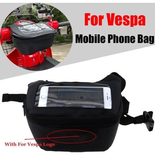 For Vespa GTV GTS 300 250 Motorcycle Scooter Front Handlebar Storage Bag Waterproof Mobile Phone Navigation Package Front Bag