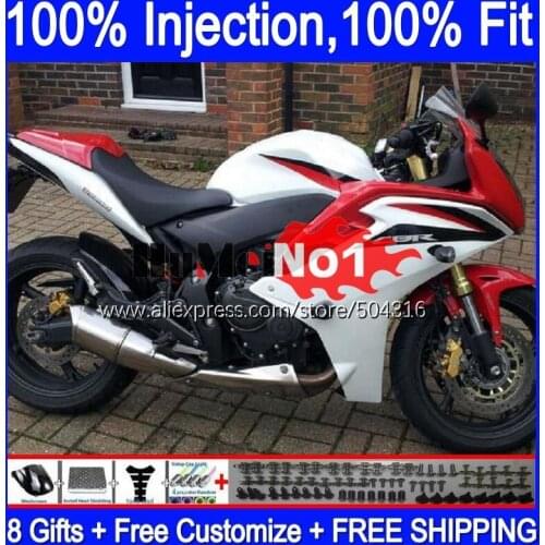 Injection For HONDA CBR600F4i CBR600F 11 12 13 14 126MC.38 CBR 600 F 600F CBR600 F4i 2011 2012 2013 2014 Fairings white glossy