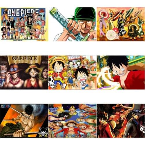 Cartoon Characters Installed A Group of Pirates with Handsome Funny Male Master Photo Diamond Painting Japanese Boys Room Wall