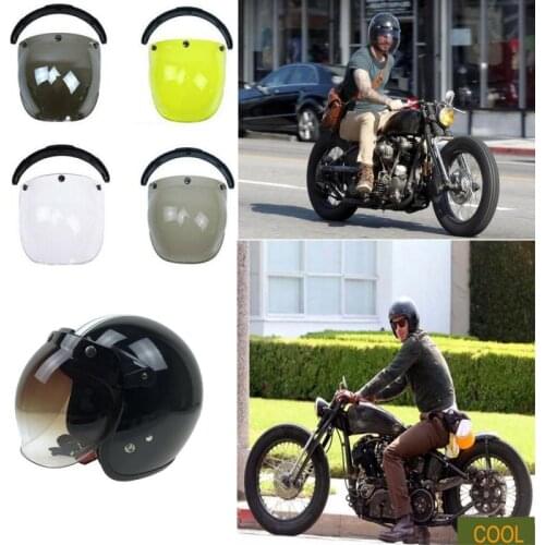HOT! Motorcycle Helmet Bubble Shield Open Face Helmet Visor Bubble Visor Casco Moto Visor Lens Capacete Motorcycle Helmet
